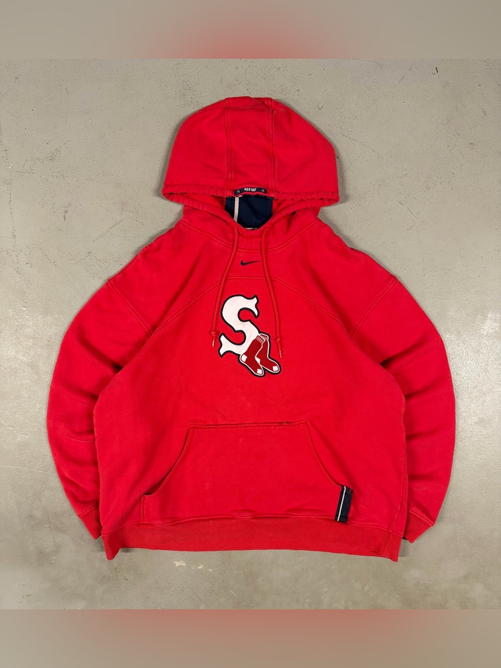 Vintage Y2K Nike MLB Boston Red Sox Sportswear Retro Essential Sweatshirt Hoodie
